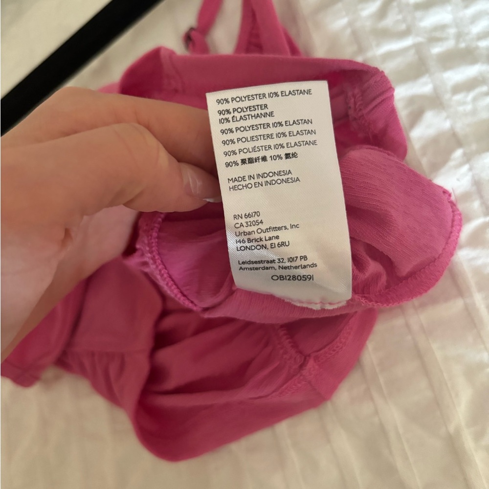 Pink Ruched Crop Top - Picture 6 of 6